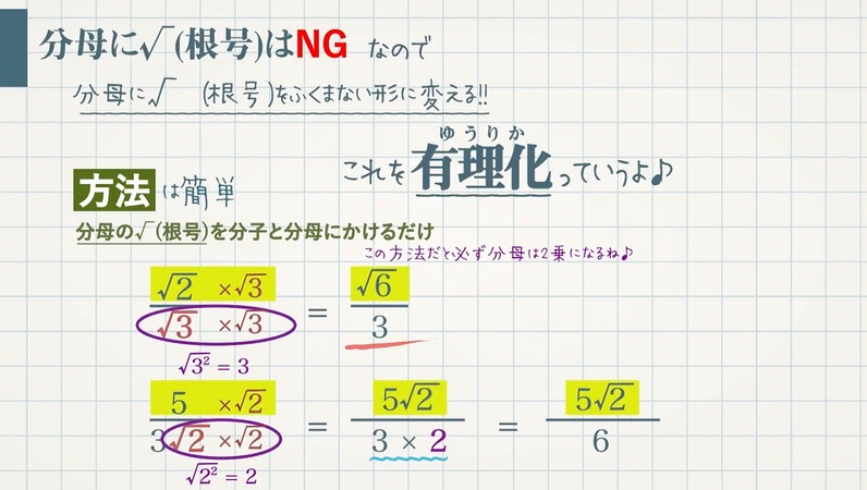 分母の有理化 高校範囲も含む 2 28 教遊者